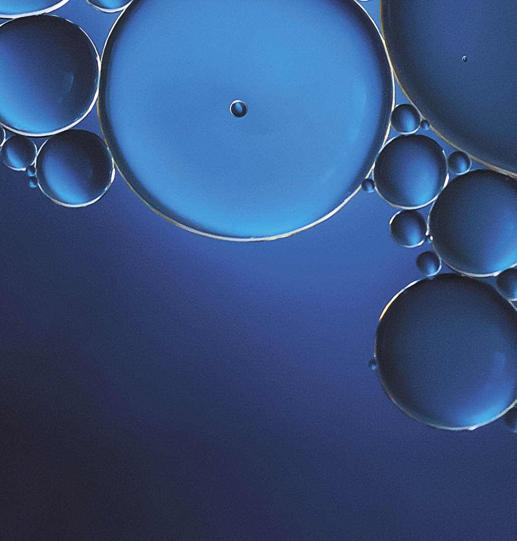 bolhas semelhantes a estrutura molecular microscopica