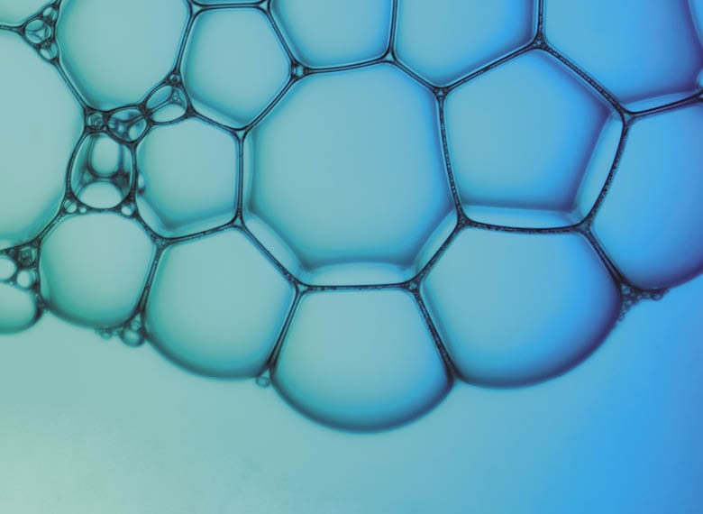 moleculas ligadas como bolhas