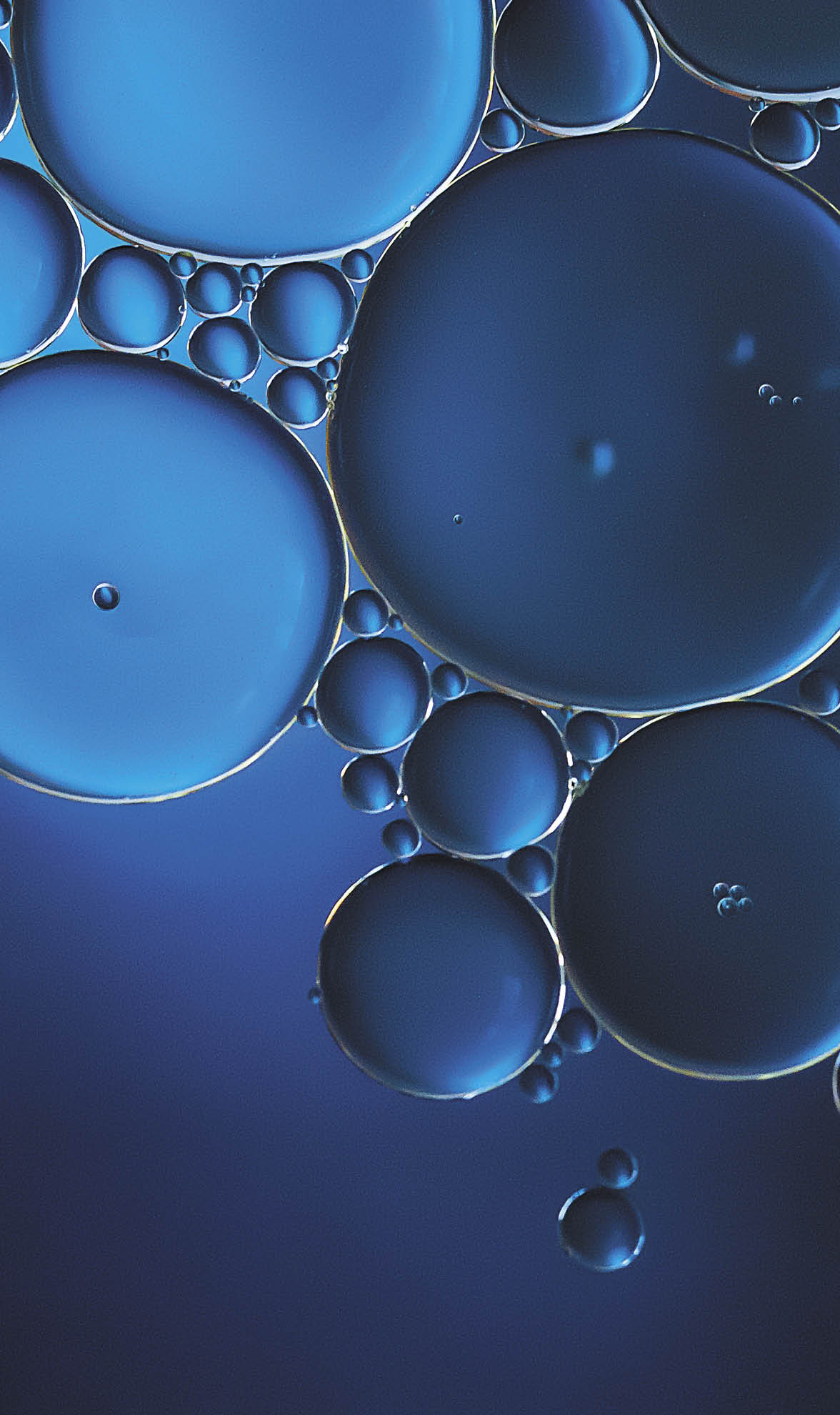 bolhas semelhantes a estrutura molecular microscopica